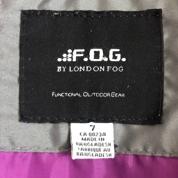 London Fog Gray Kids Puffer Jacket with Faux Fur Hood - Picture 8 of 10